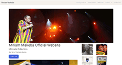 Desktop Screenshot of miriammakeba.co.za