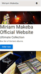 Mobile Screenshot of miriammakeba.co.za